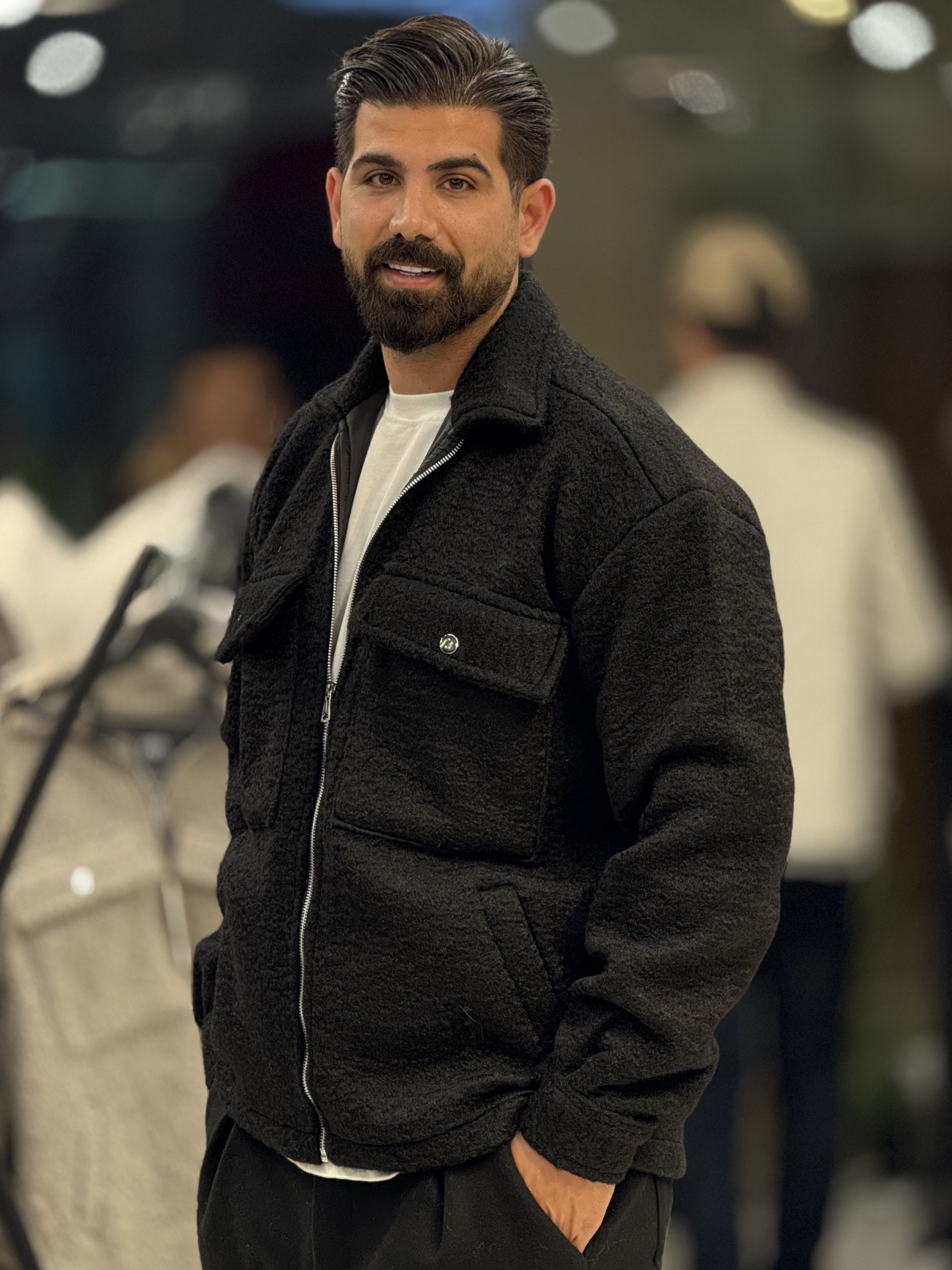 کاپشن موهر زیپی1283