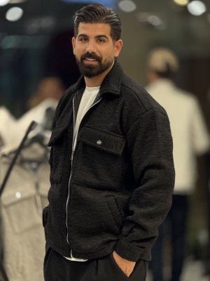 کاپشن موهر زیپی1283