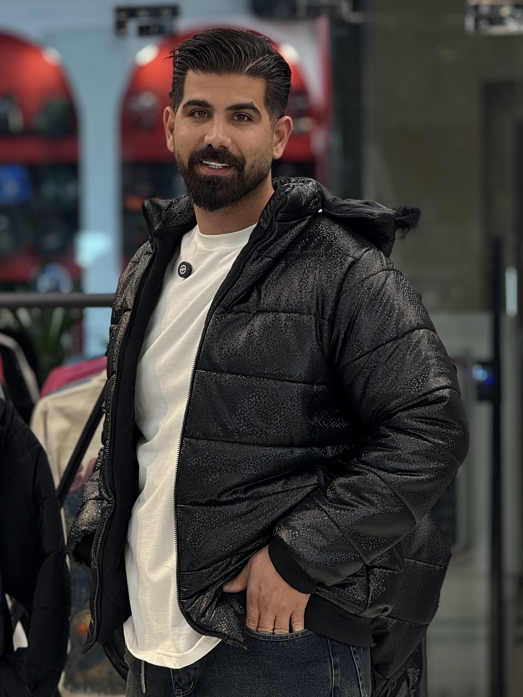 کاپشن چرم پوست ماری1315