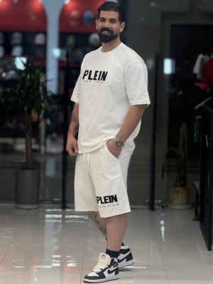 خرید محصول تیشرت شلوارک تیکه دوزیV-1490PLEIN
